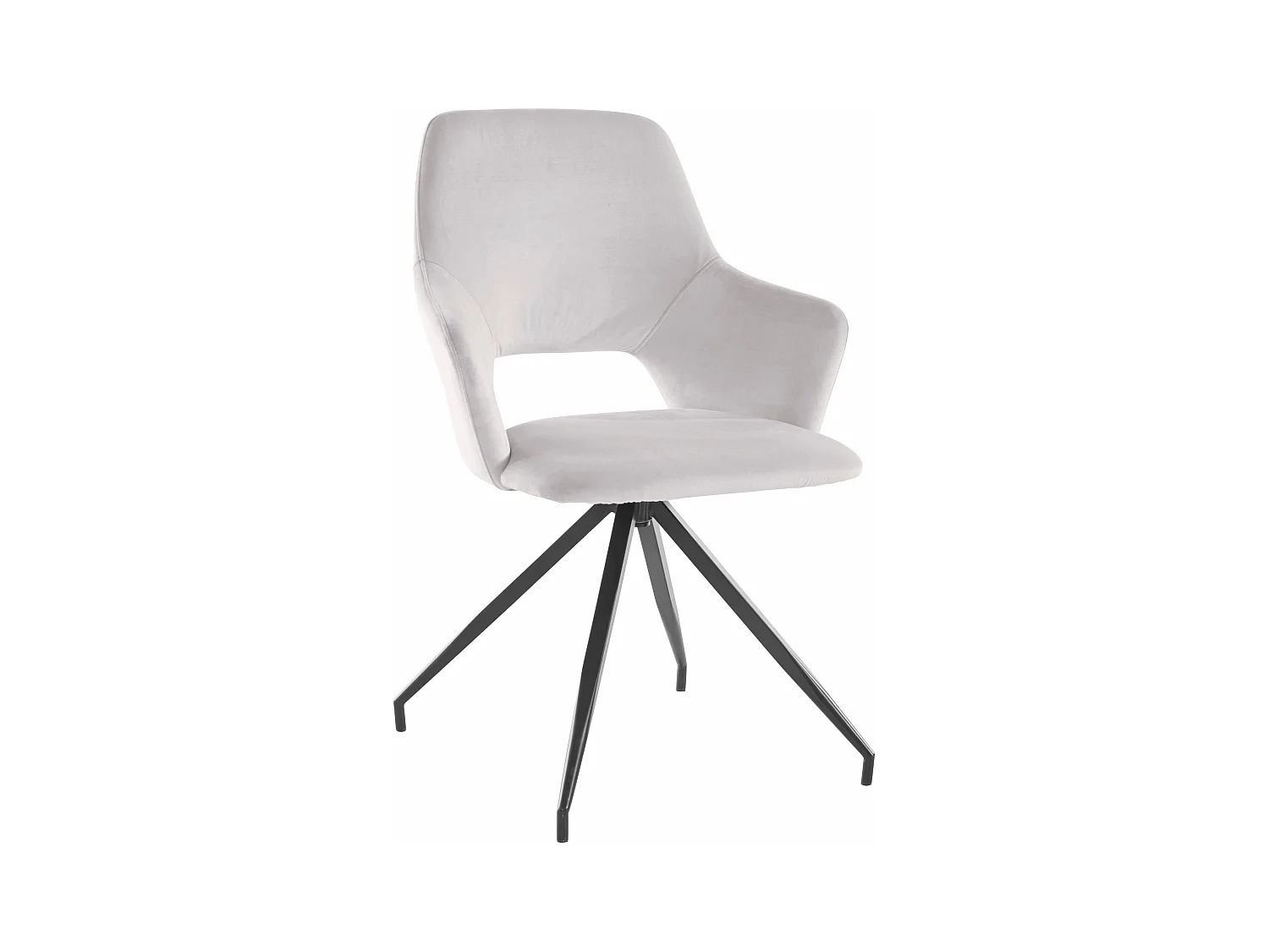 Tracy | Fauteuil in grijs velours, 2 Pak