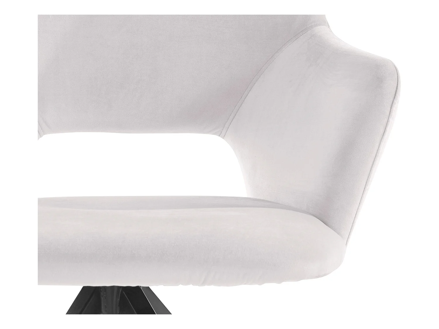 Tracy | Fauteuil in grijs velours, 2 Pak