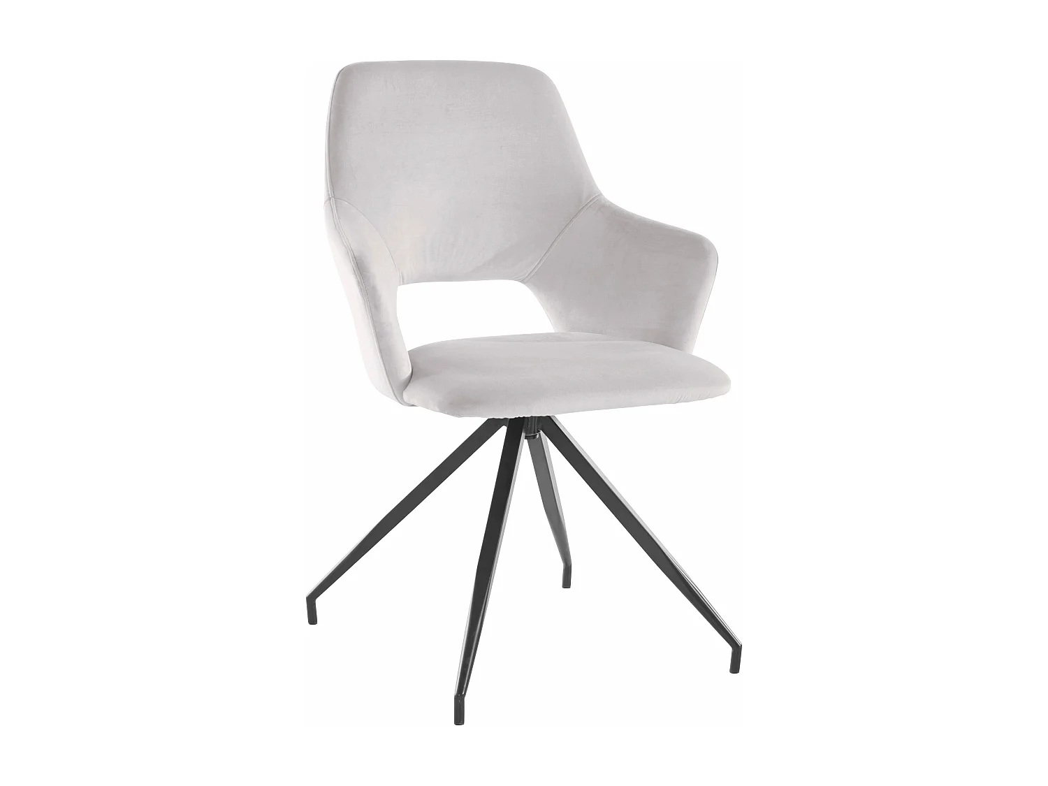 Tracy | Fauteuil en velours gris, 2 pièces