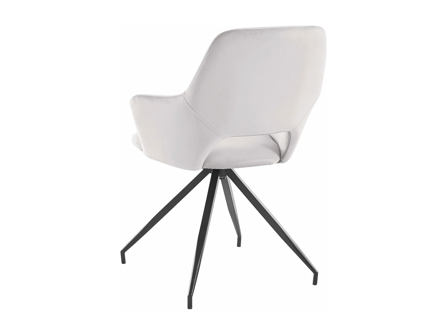 Tracy | Fauteuil en velours gris, 2 pièces