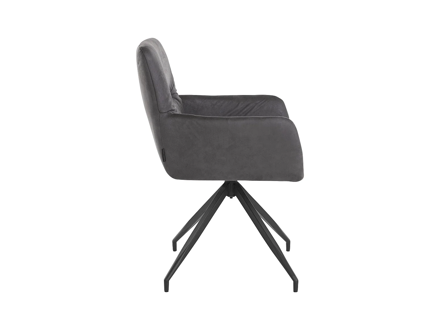 Alice | Fauteuil in grijze microvezel, 2 Pak