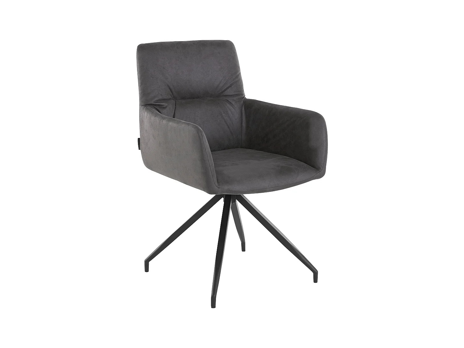 Alice | Fauteuil in grijze microvezel, 2 Pak