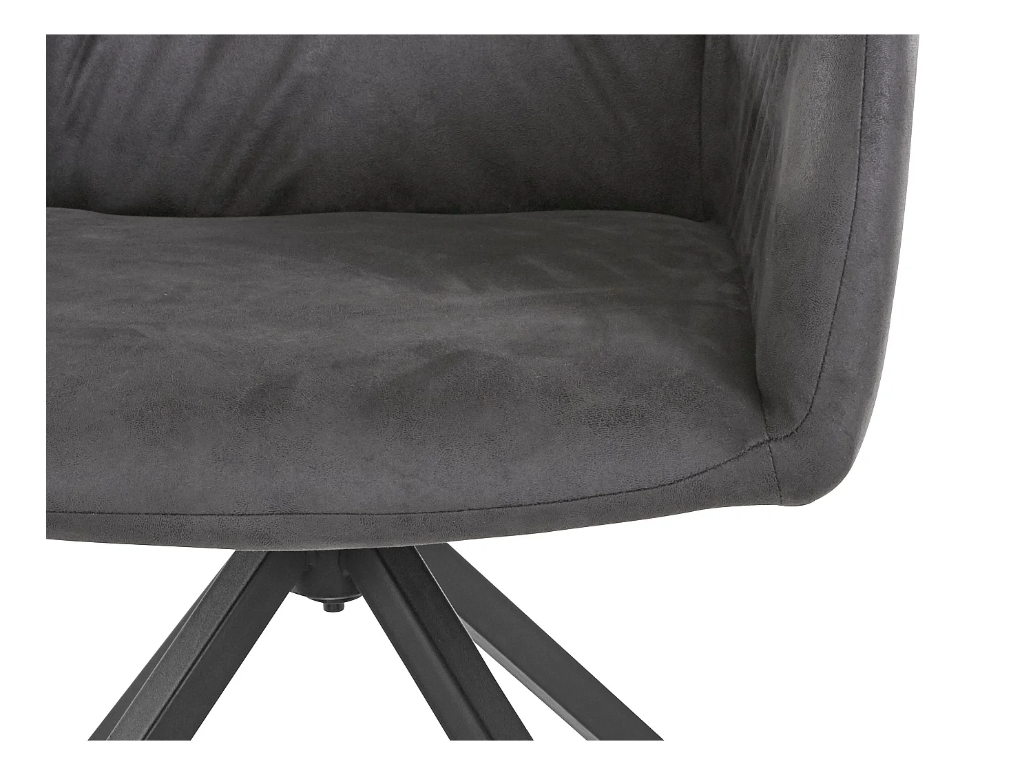 Alice | Fauteuil in grijze microvezel, 2 Pak