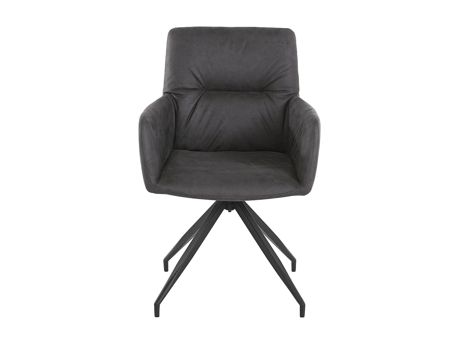 Alice | Fauteuil en microfibre grise, lot de 2