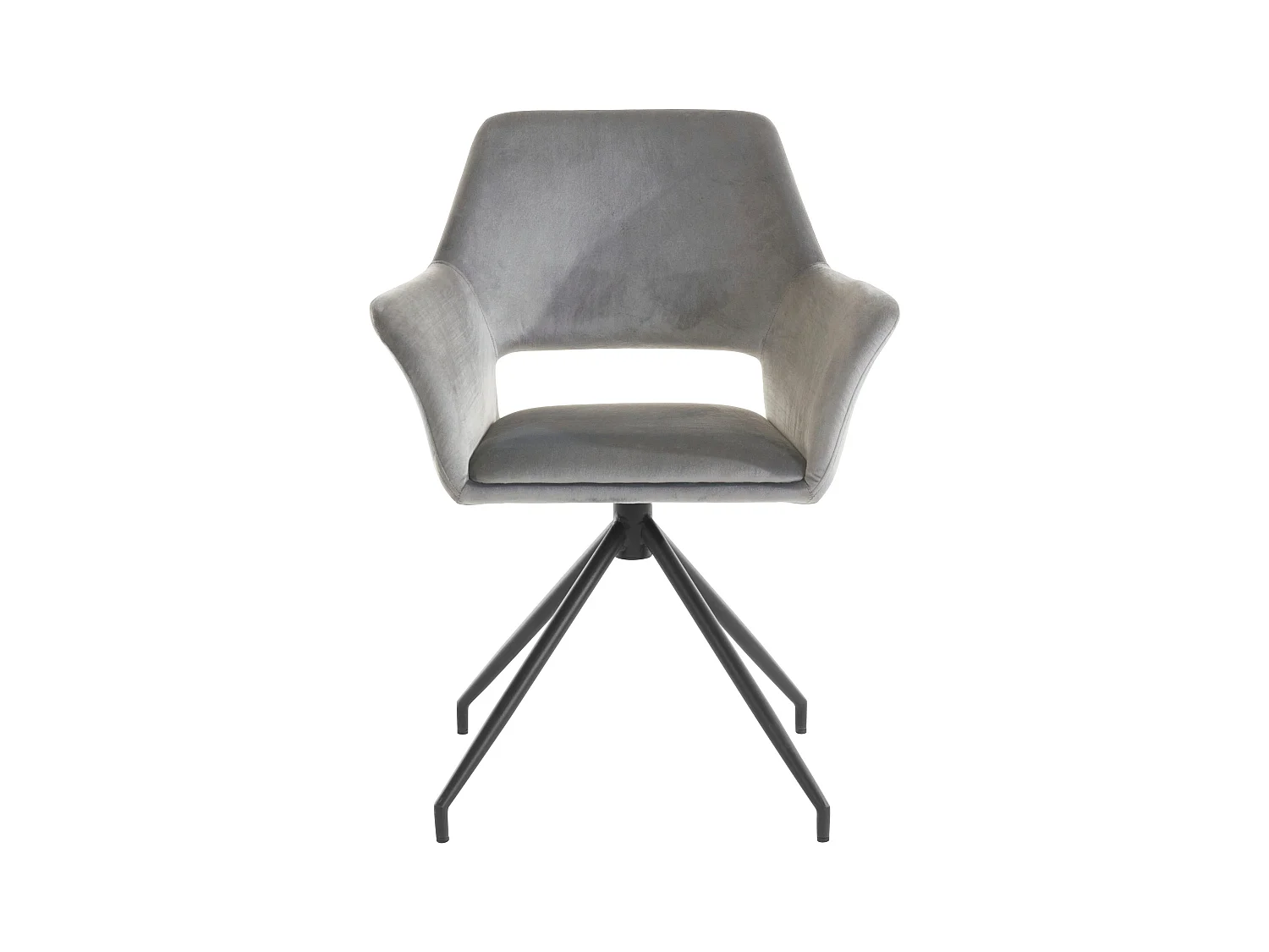 Vera | Fauteuil in grijs velours, 2 Pak