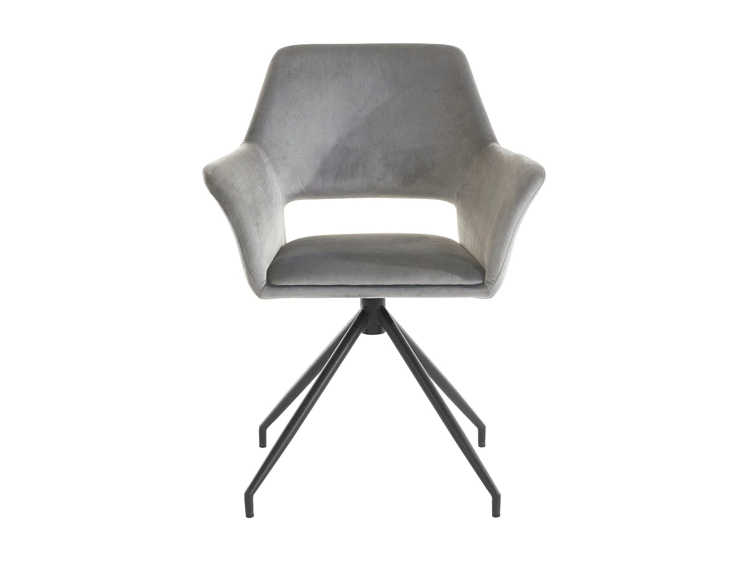 Vera | Fauteuil en velours gris, 2 pièces