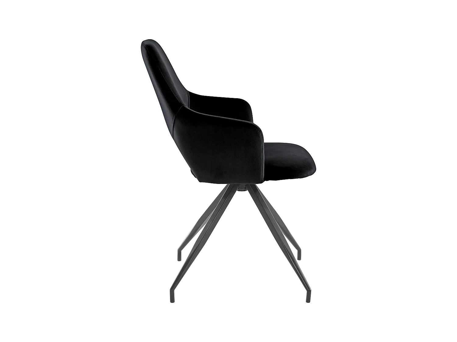 Tracy | Fauteuil in zwart velours, 2 Pak