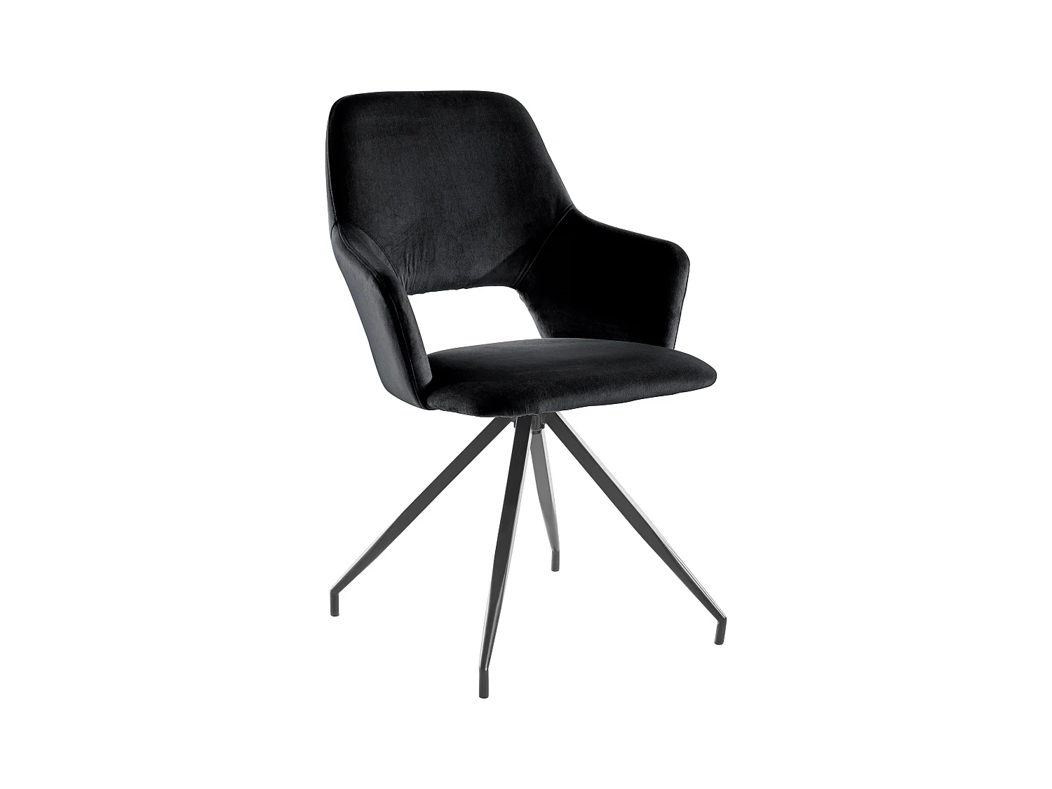 Tracy | Fauteuil in zwart velours, 2 Pak