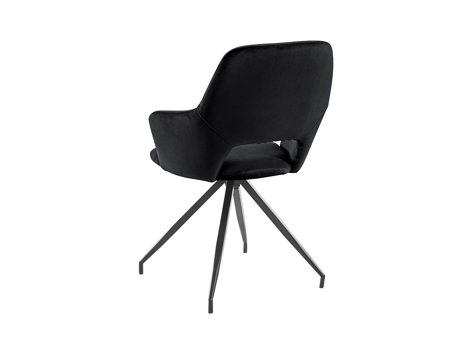 Tracy | Fauteuil in zwart velours, 2 Pak