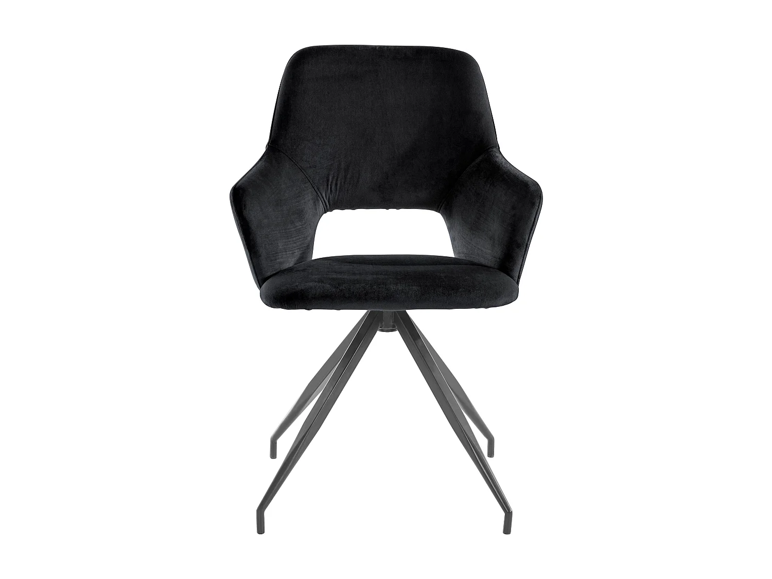 Tracy | Fauteuil en velours noir, 2 pièces