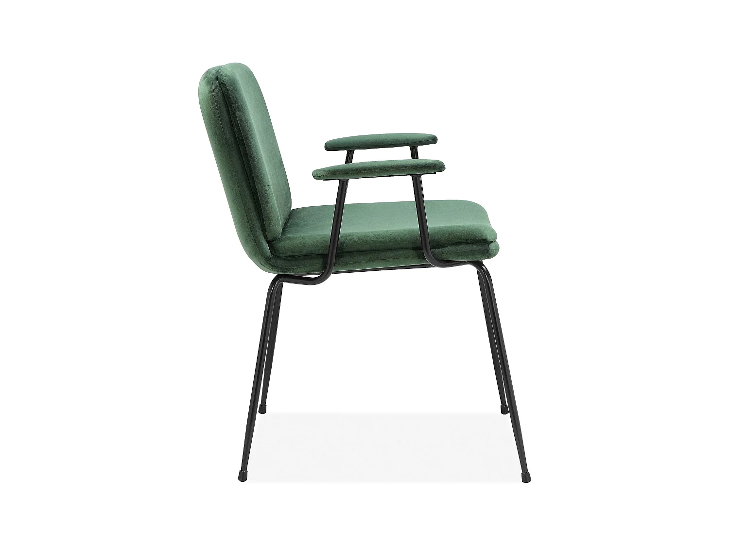 Heine | Poltrona in velluto verde/nero, confezione da 2 pz.