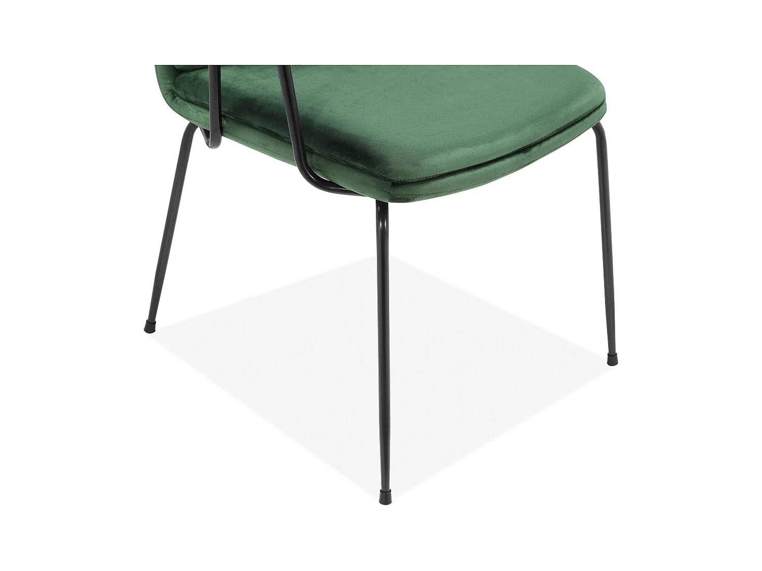 Heine | Poltrona in velluto verde/nero, confezione da 2 pz.