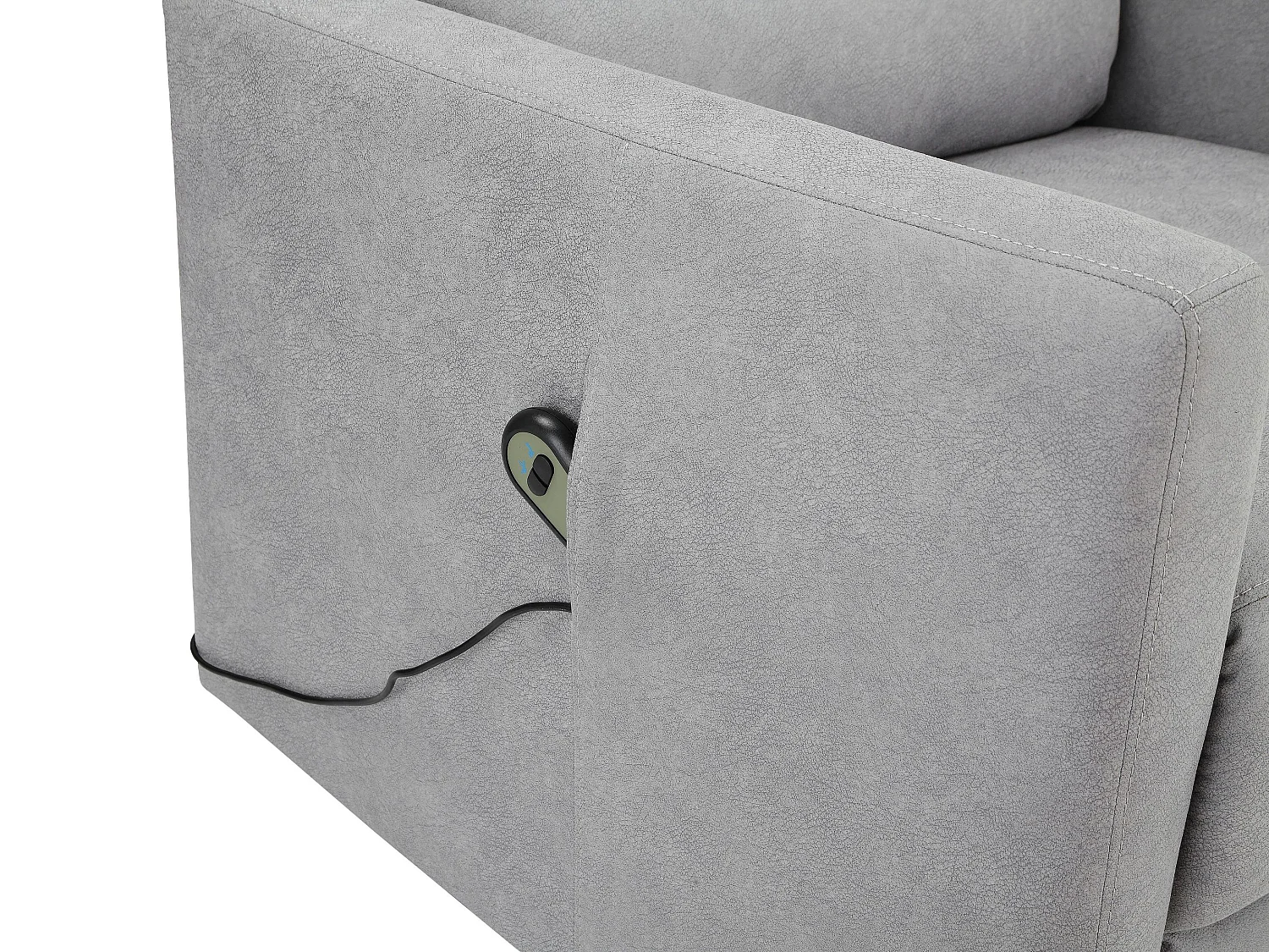 Messi | Fauteuil de relaxation électrique avec relevage en Gris