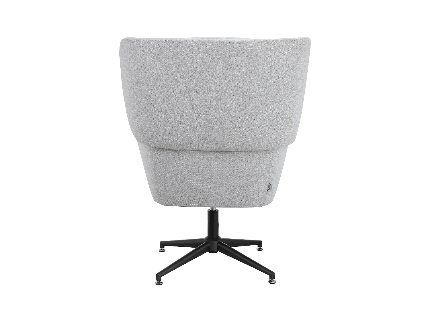 Vanessa-Bureaustoel in fluweel lichtgrijs