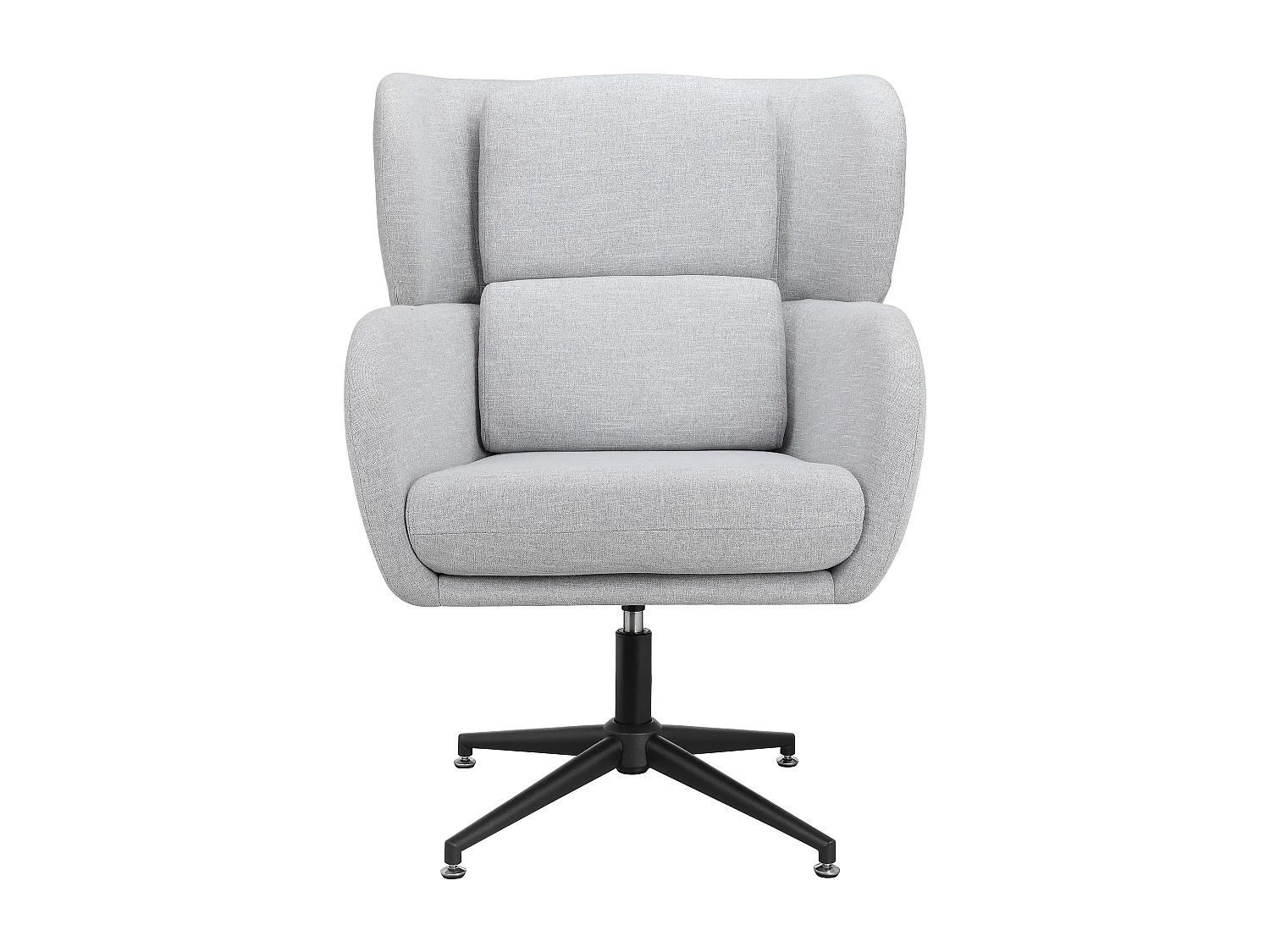 Vanessa | Chaise pivotante en velours gris