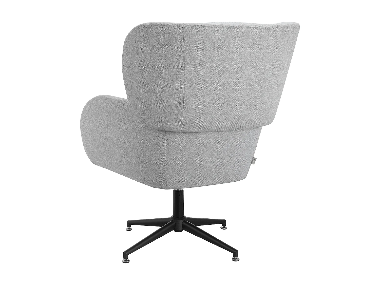 Vanessa | Chaise pivotante en velours gris