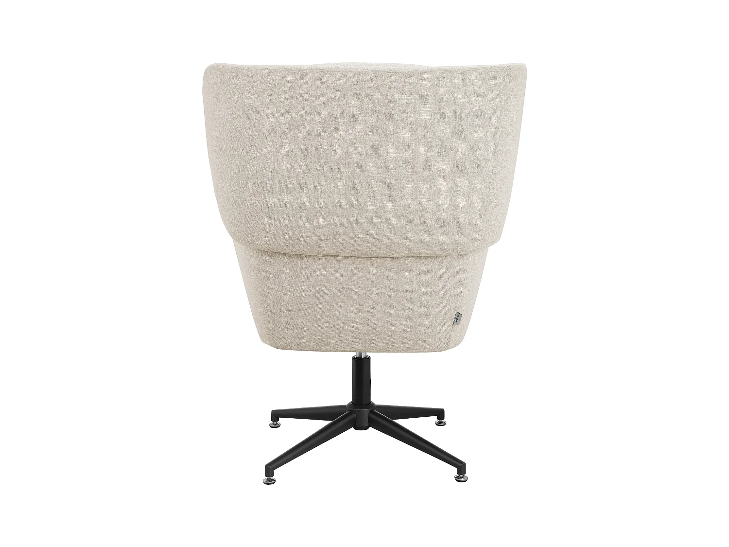 Vanessa | Sedia girevole in velluto crema