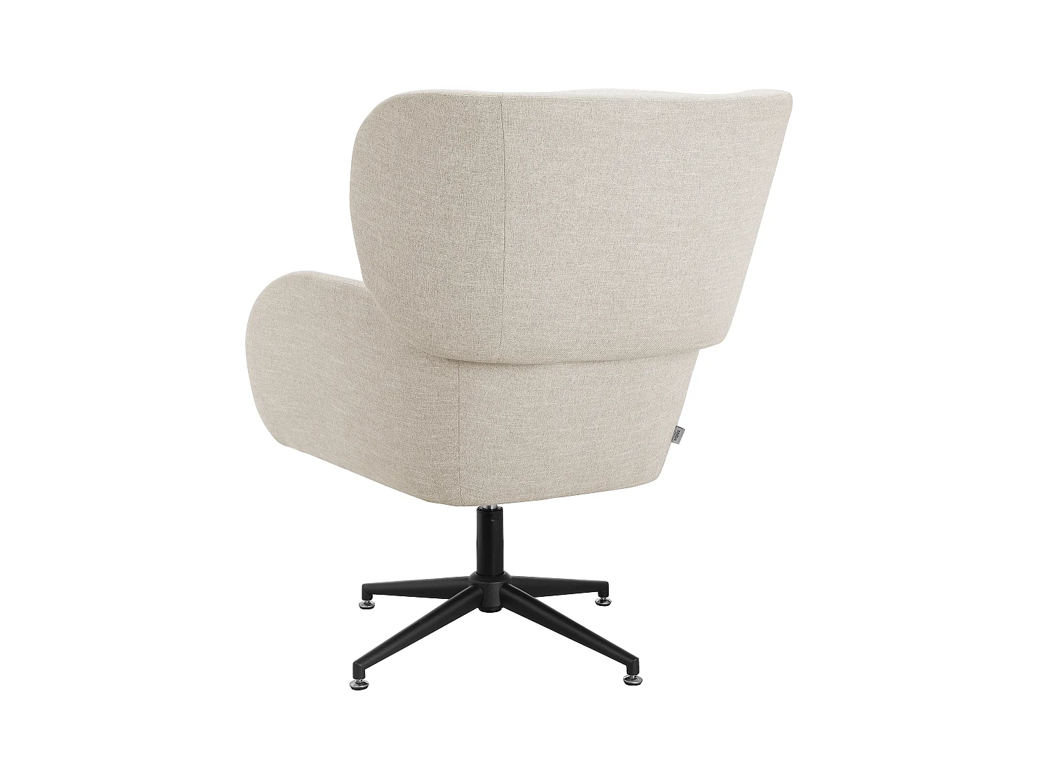 Vanessa | Sedia girevole in velluto crema