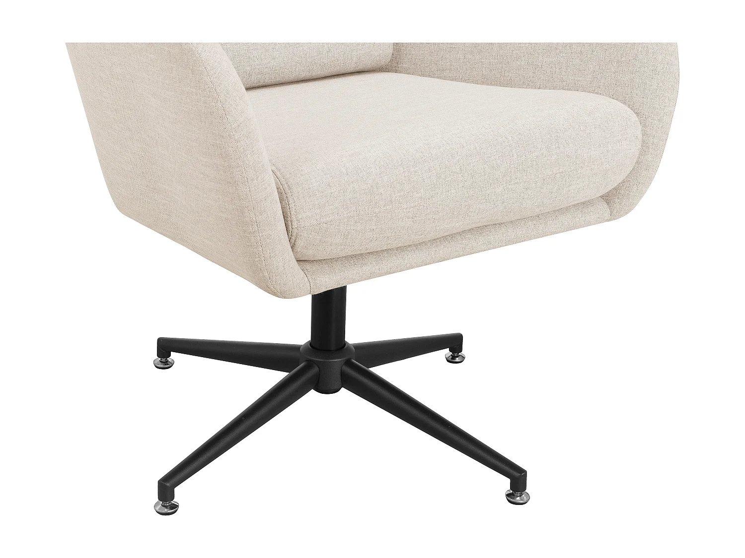 Vanessa | Drehstuhl aus Samt Creme