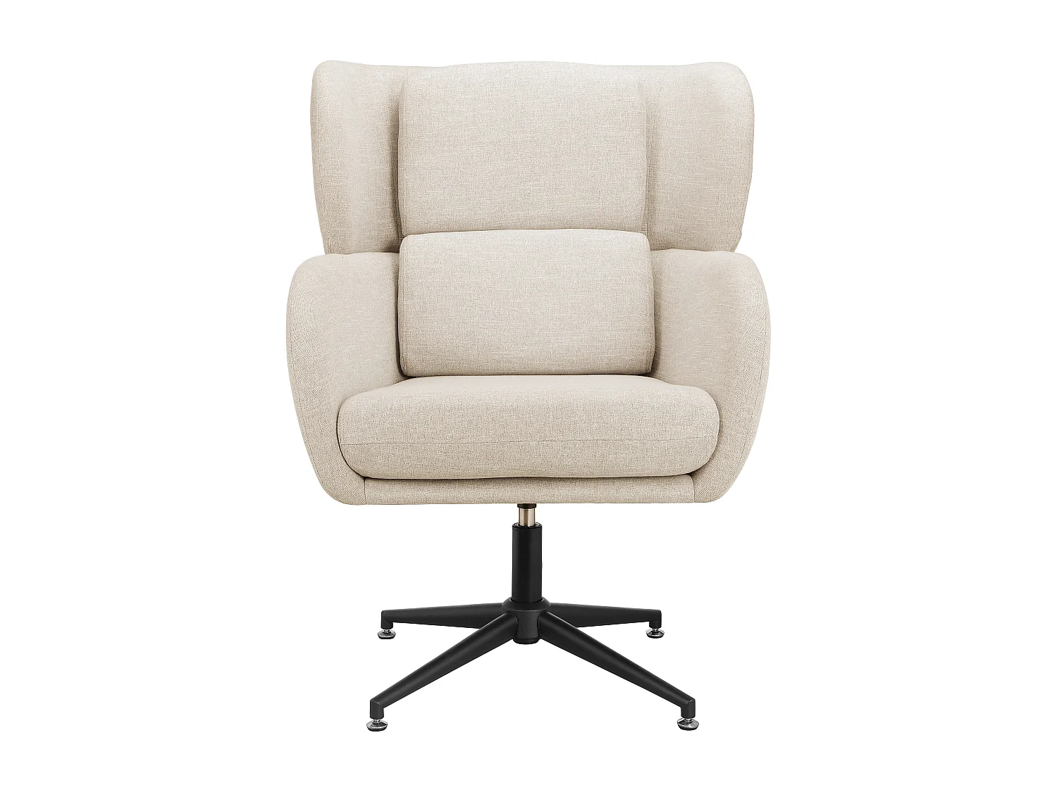 Vanessa | Chaise pivotante en velours crème