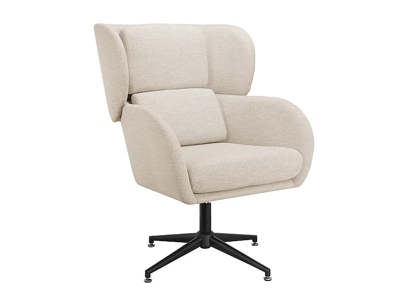 Vanessa | Drehstuhl aus Samt Creme