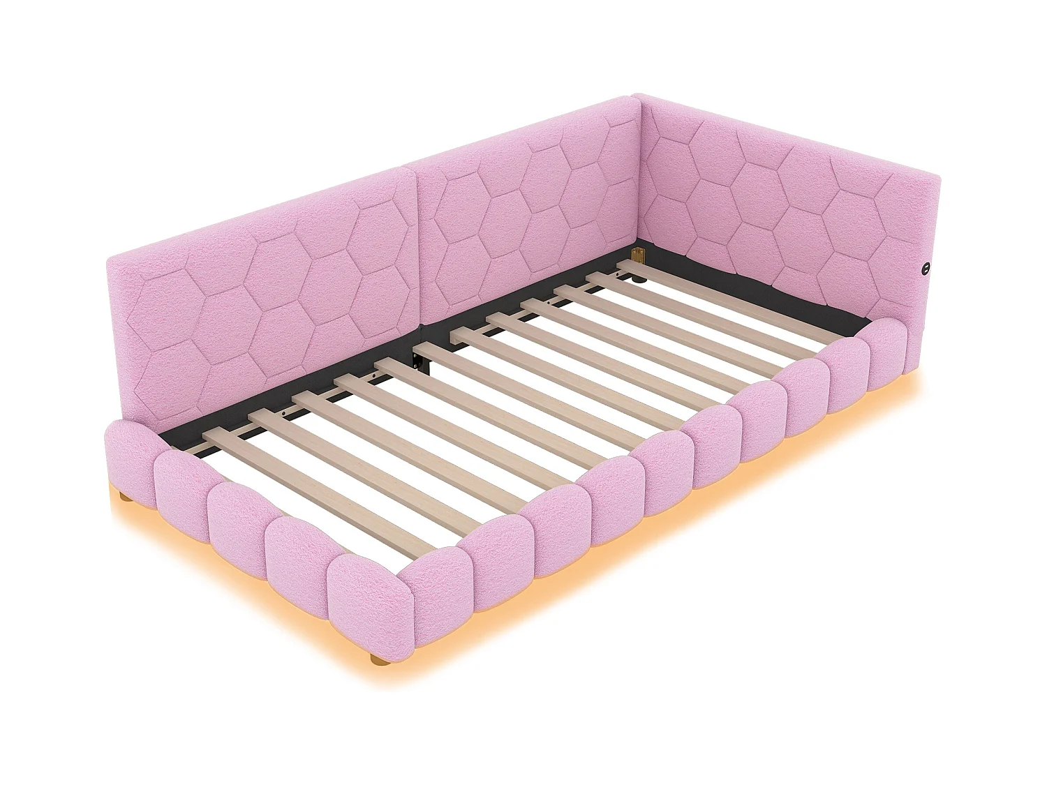 Design opklapbed 90x200 cm - met verstelbare LED’s en USB/Type-C - Dag/nacht functie (zonder matras)