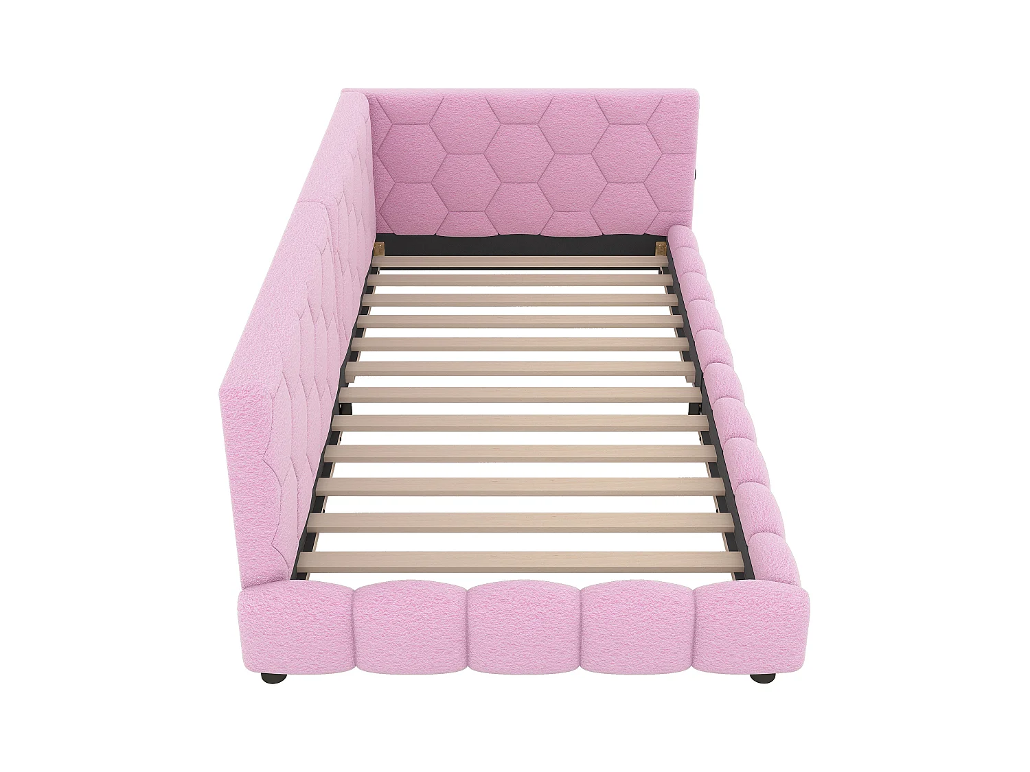 Design opklapbed 90x200 cm - met verstelbare LED’s en USB/Type-C - Dag/nacht functie (zonder matras)