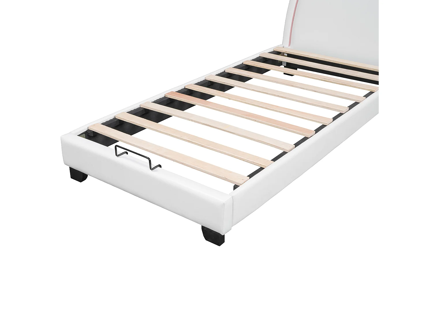 Cama infantil para niña 90x200 cm "orejas de conejo" - Blanco (sin colchón)