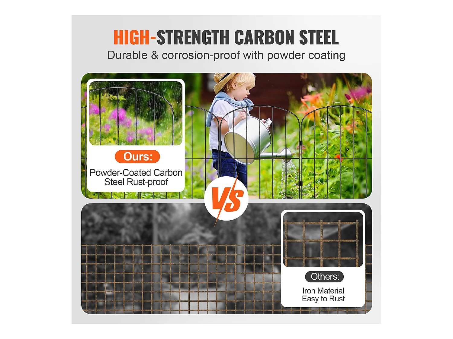 Panneaux de Clôture de Jardin SucceBuy 24 Po x 11 Pi, Décoratifs, Paquet de 10