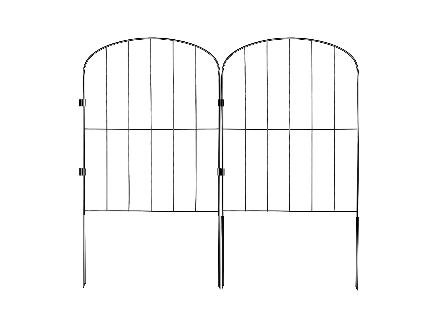 Dekorative Gartenzaunelemente SucceBuy, 61 Cm x 3,3 M, 10Er-Pack