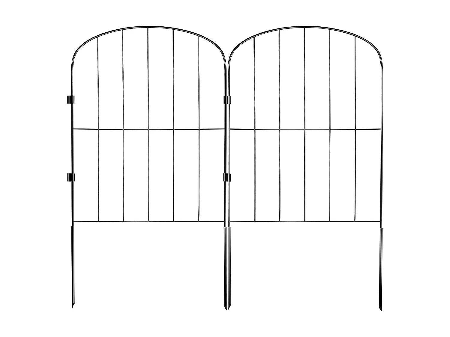 Clôture de Jardin SucceBuy 24 Po x 30 Pi Panneaux de Clôture Décoratifs, Paquet de 28