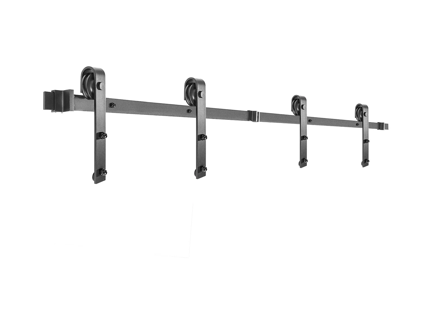 Porta de Correr SucceBuy Kit de Ferragens para Portas de Celeiro em Aço Carbono de 11 Pés para Portas Duplas