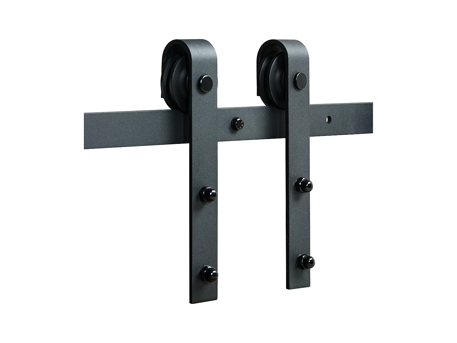 Porta Scorrevole SucceBuy Kit Ferramenta per Porta Scorrevole da 8 Piedi, Binario per Armadio, Gancio a J