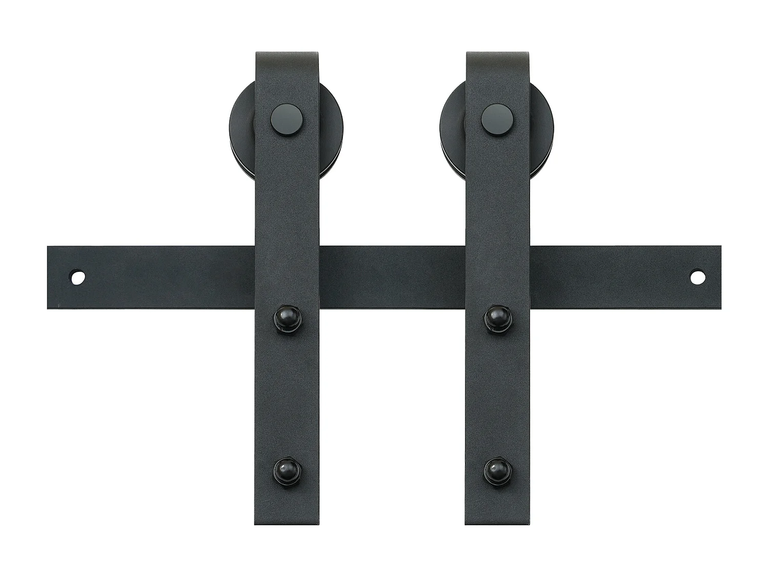 Drzwi Przesuwne SucceBuy 8 Feet Zestaw Okuć do Drzwi Przesuwnych do Stodoły, Szyna do Szafy, Wieszak J