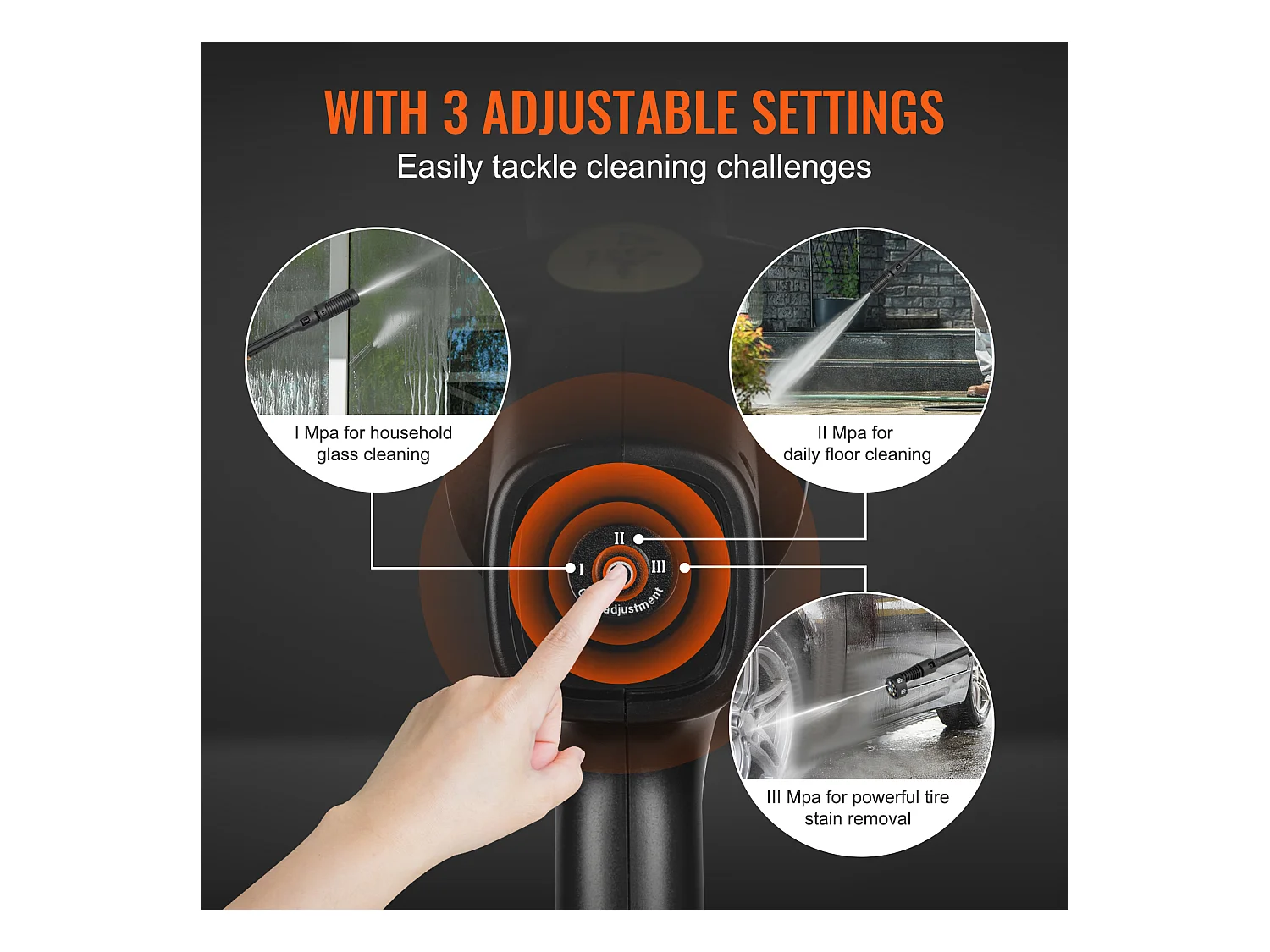 Nettoyeur SucceBuy Haute Pression Sans Fil, Pistolet Pulvérisateur D'eau Portable pour Voiture, 652 PSI