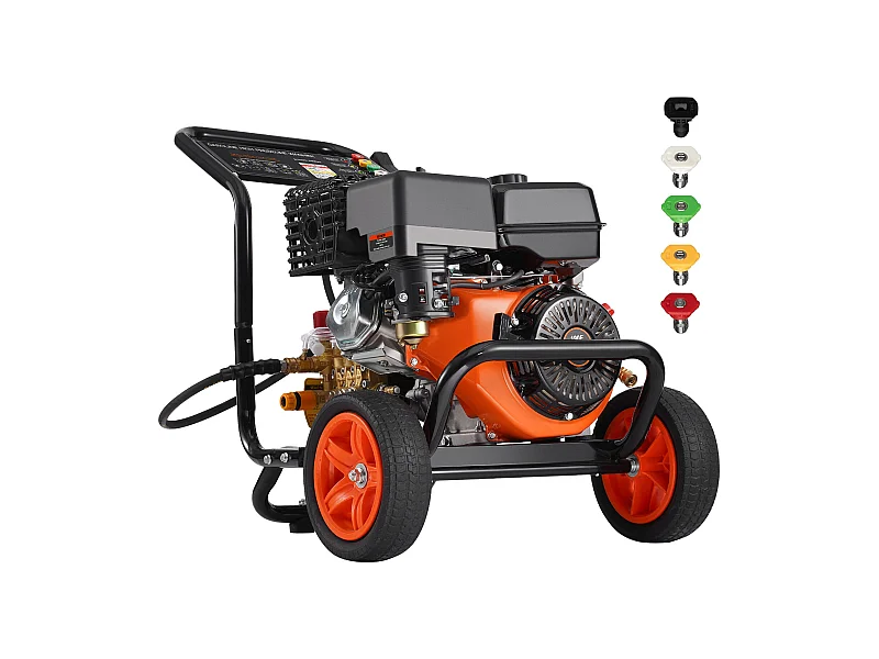 Nettoyeur Haute Pression SucceBuy  à Essence 4400 PSI 15 L/Min 2,6 GPM 5 Buses pour le Nettoyage