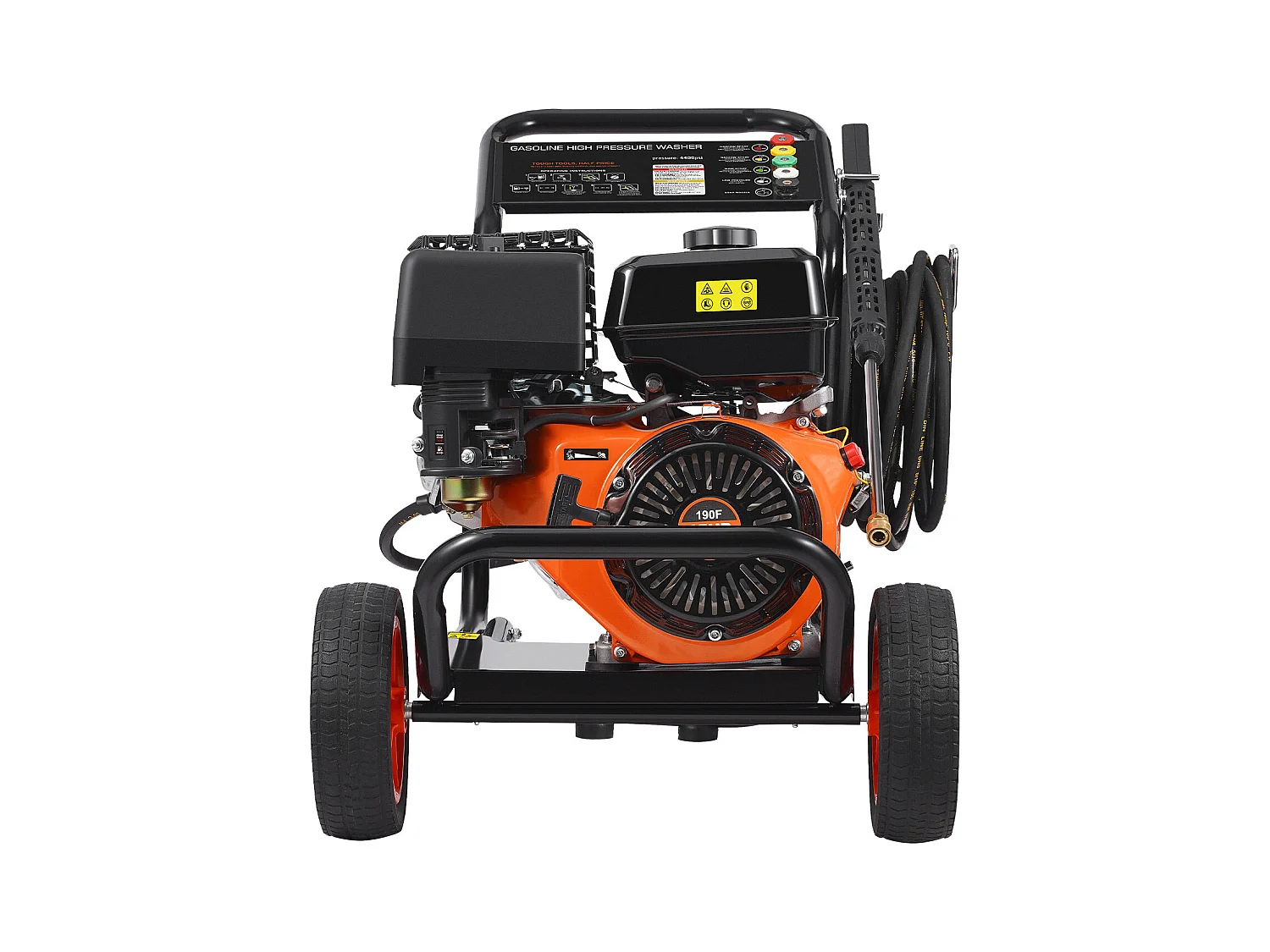 Nettoyeur Haute Pression SucceBuy  à Essence 4400 PSI 15 L/Min 2,6 GPM 5 Buses pour le Nettoyage