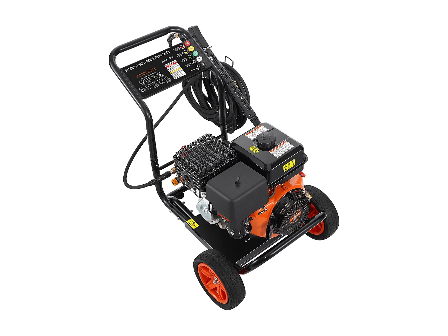 Nettoyeur Haute Pression SucceBuy  à Essence 4400 PSI 15 L/Min 2,6 GPM 5 Buses pour le Nettoyage