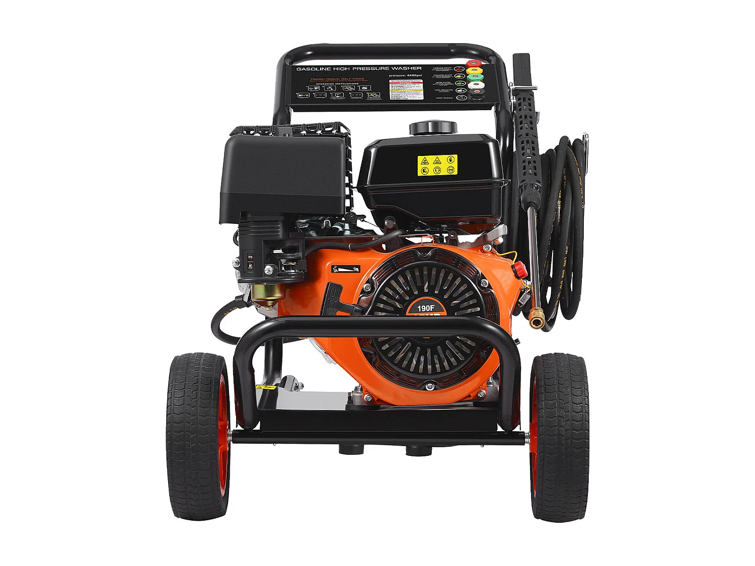 Nettoyeur Haute Pression SucceBuy  à Essence 4400 PSI 15 L/Min 2,6 GPM 5 Buses pour le Nettoyage