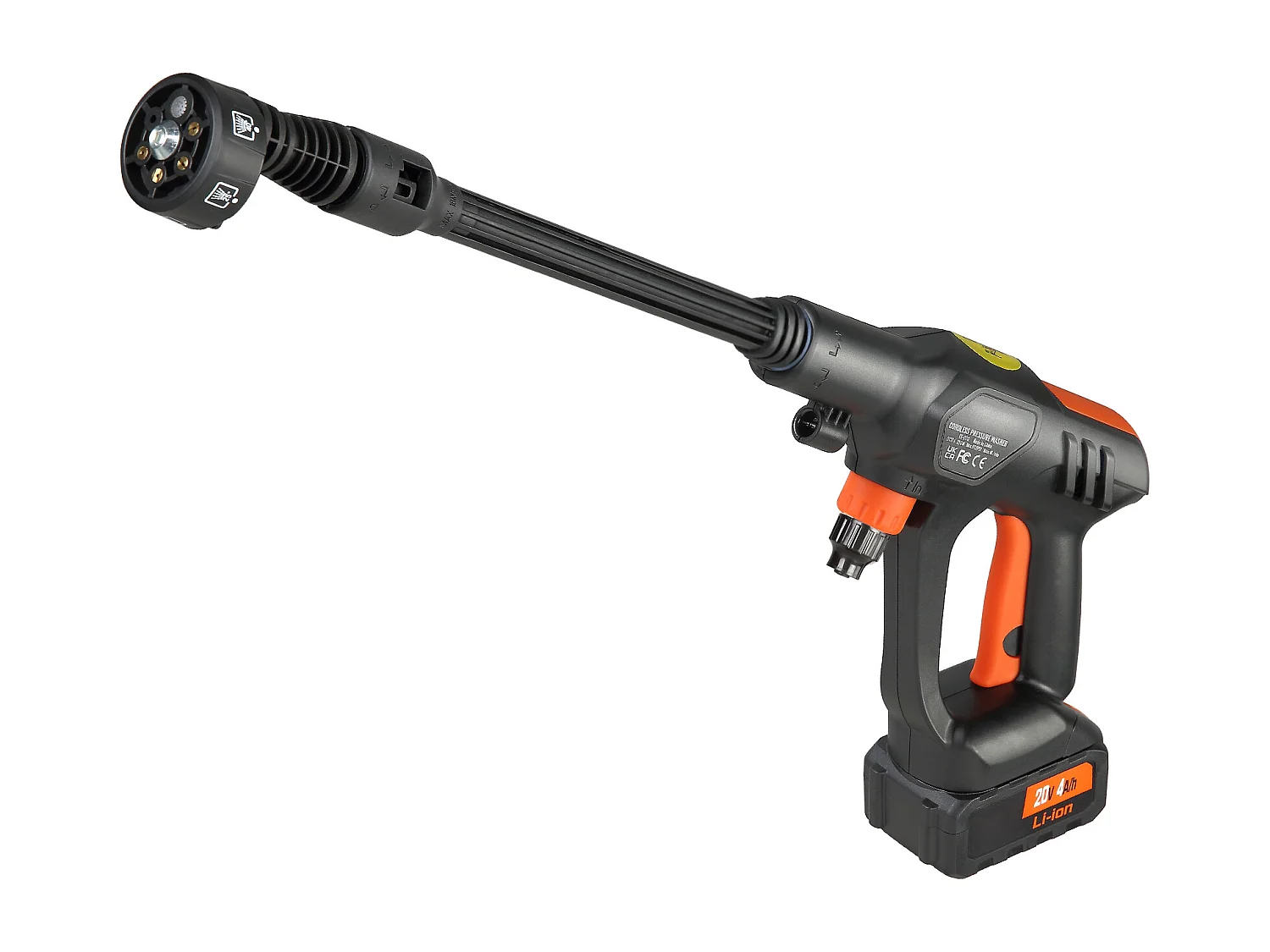 Nettoyeur SucceBuy Haute Pression Sans Fil, Pistolet Pulvérisateur D'eau Portable pour Voiture, 652 PSI