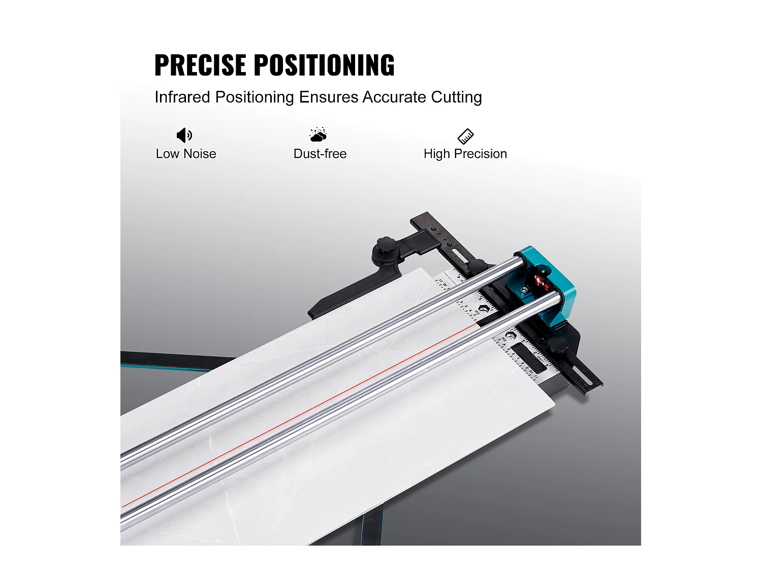 Cortadora de Azulejos SucceBuy Cortadora Manual de Azulejos de 48" con Infrarrojos para Cerámica Porcelánica