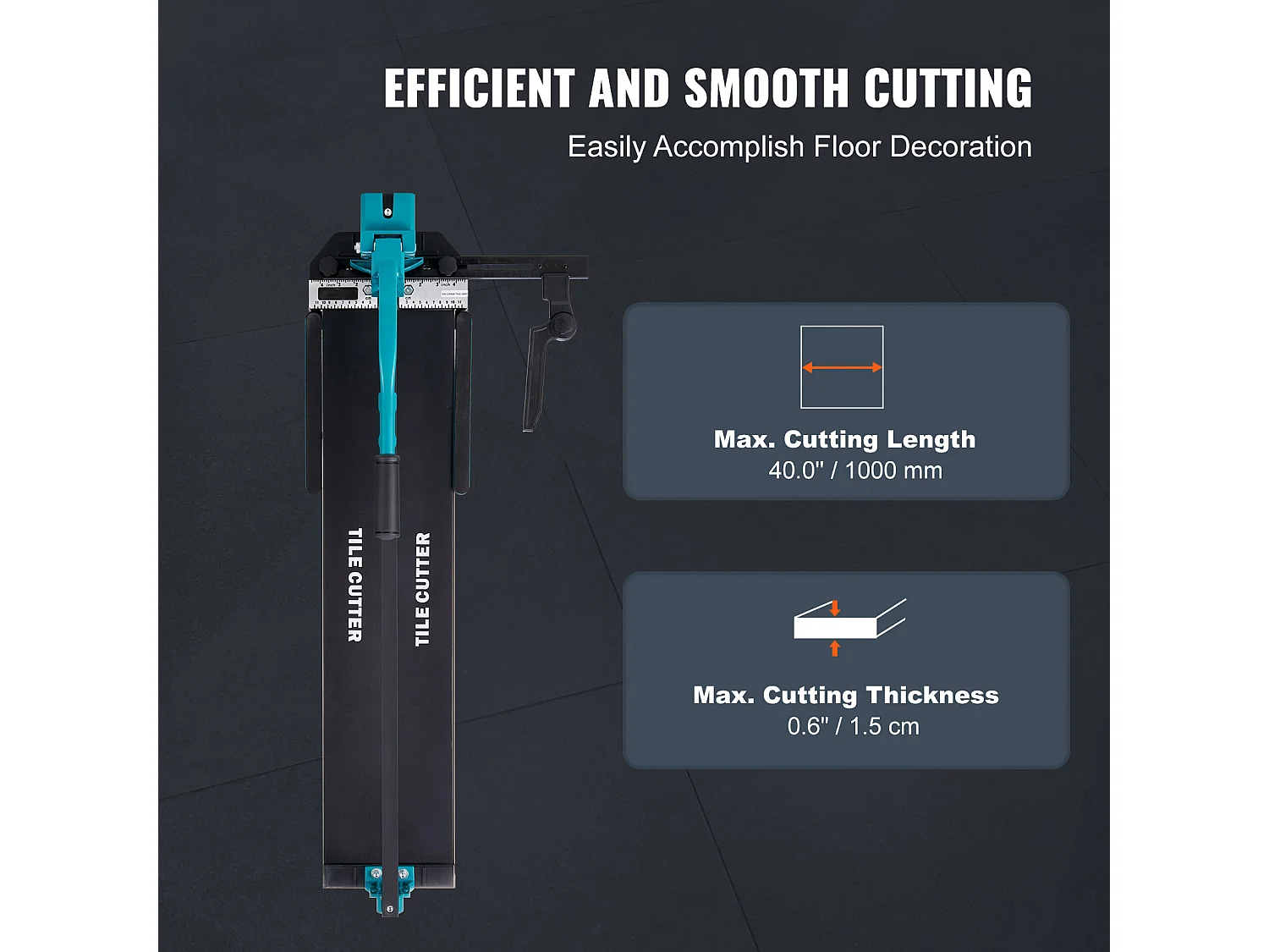 Coupe-Carreaux SucceBuy Coupe-Carreaux Manuel 40 » avec Infrarouge pour Porcelaine Céramique