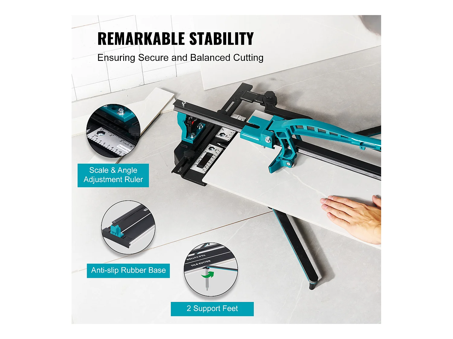 Coupe-Carreaux SucceBuy Coupe-Carreaux Manuel 40 » avec Infrarouge pour Porcelaine Céramique