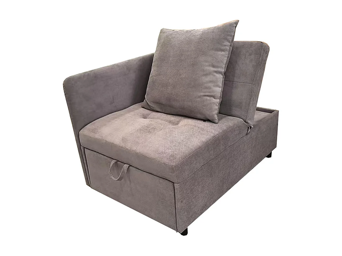 Canape Convertible Canapé-lit 3 en 1 multifonction,Canapé-lit en lin,Gris