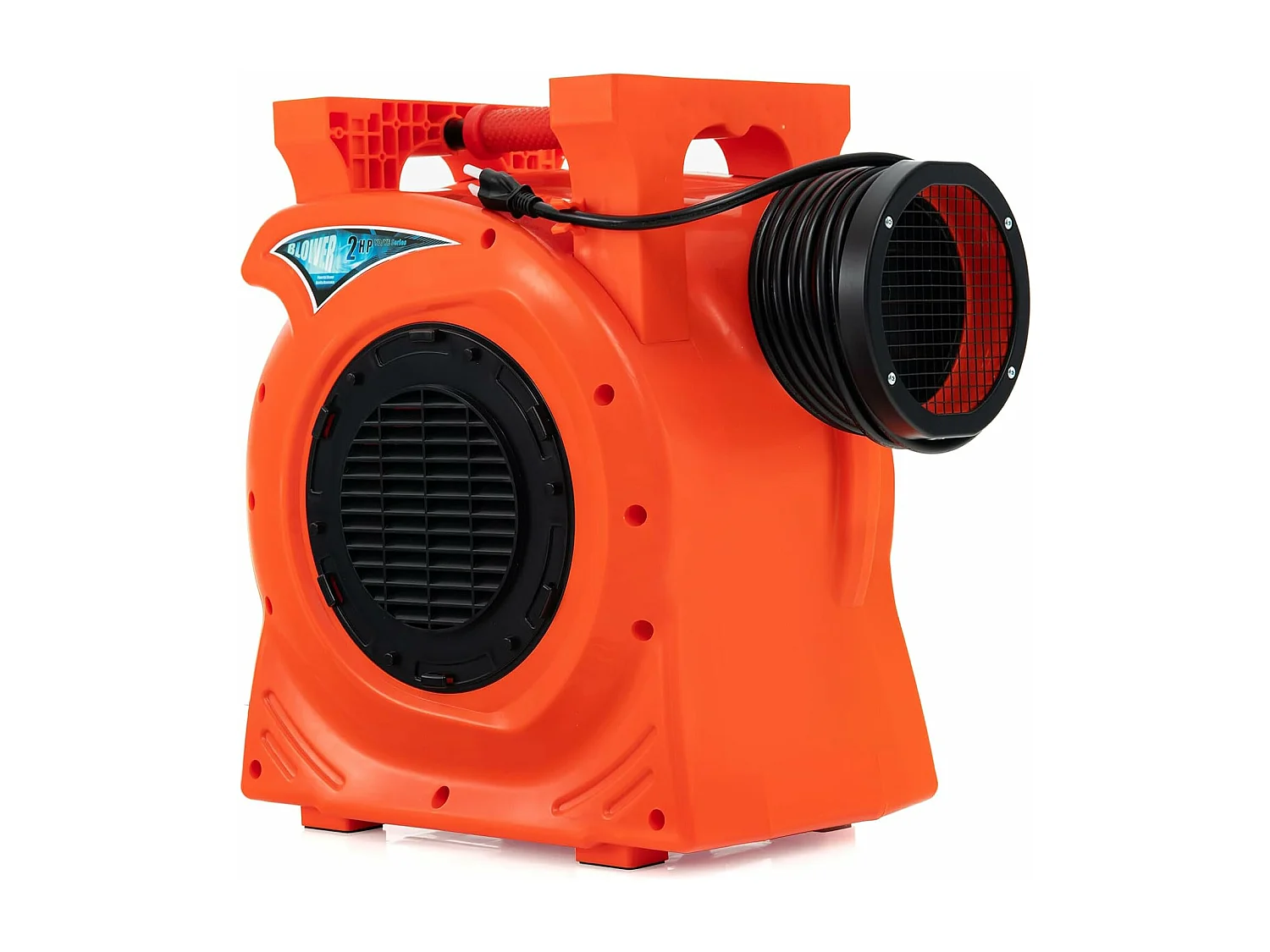 Gonfleur Électrique 220-240V/2300 W Portable & Empilable, Pompe à Air Électrique avec Moteur Puissant et Coussinets Antidérapants pour Château Gonflable et Toboggan