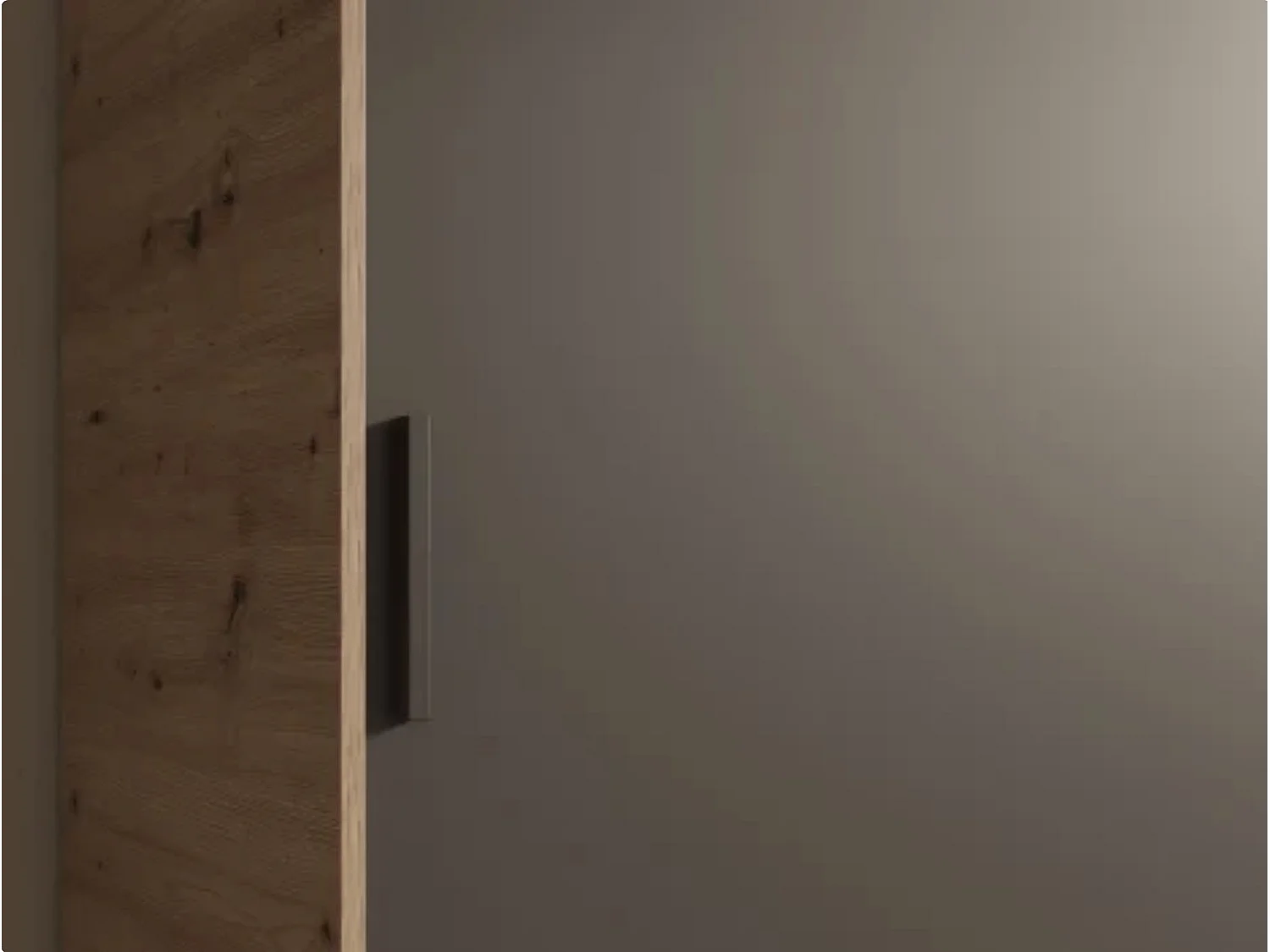 Mueble almacenaje Kela Bright de madera lacada en blanco con 2 puertas-Natural y negro-Anchura 180 cm