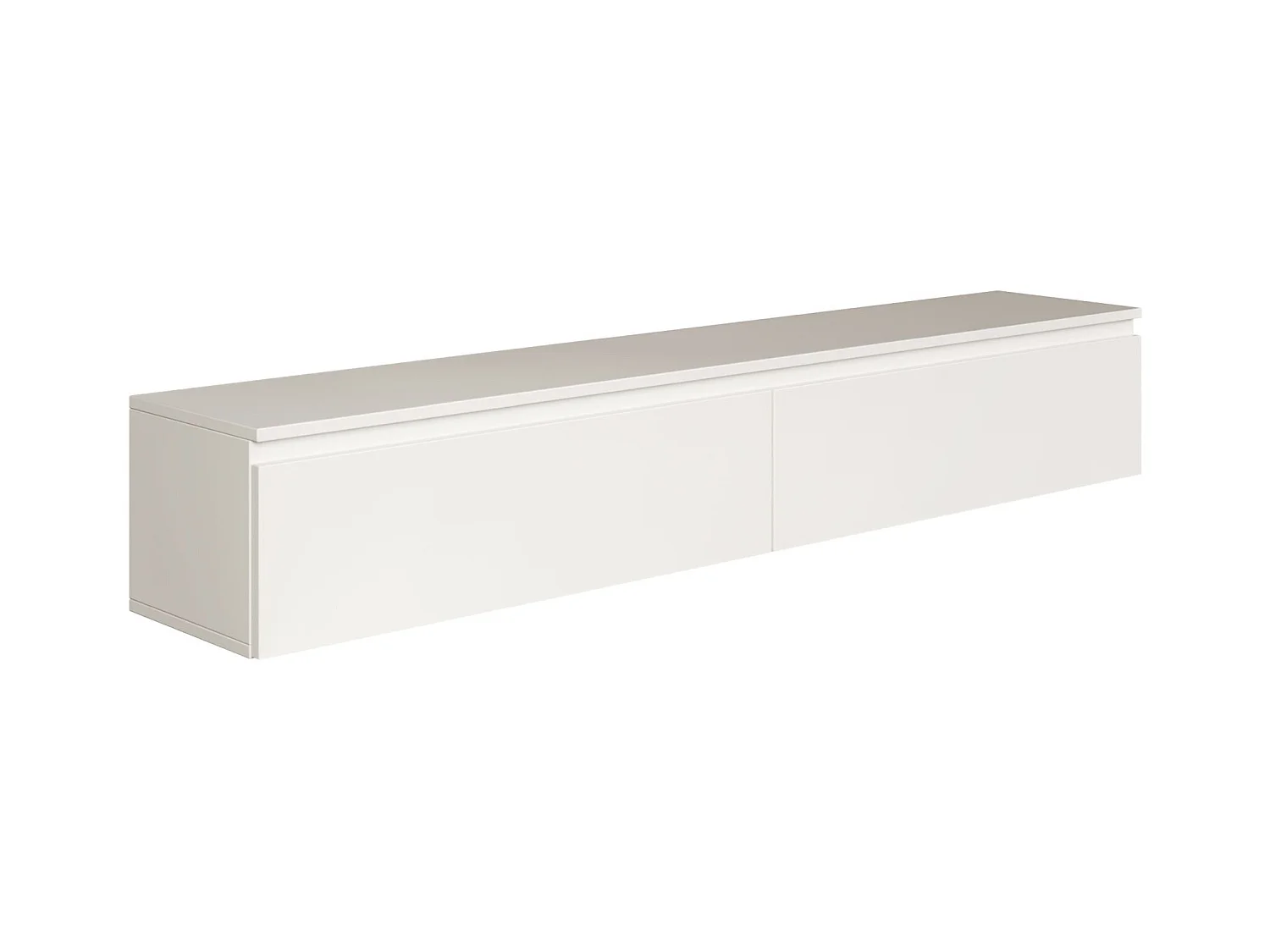 TV-meubel 2 deuren - hangend - 175 cm - wit - BEMMI