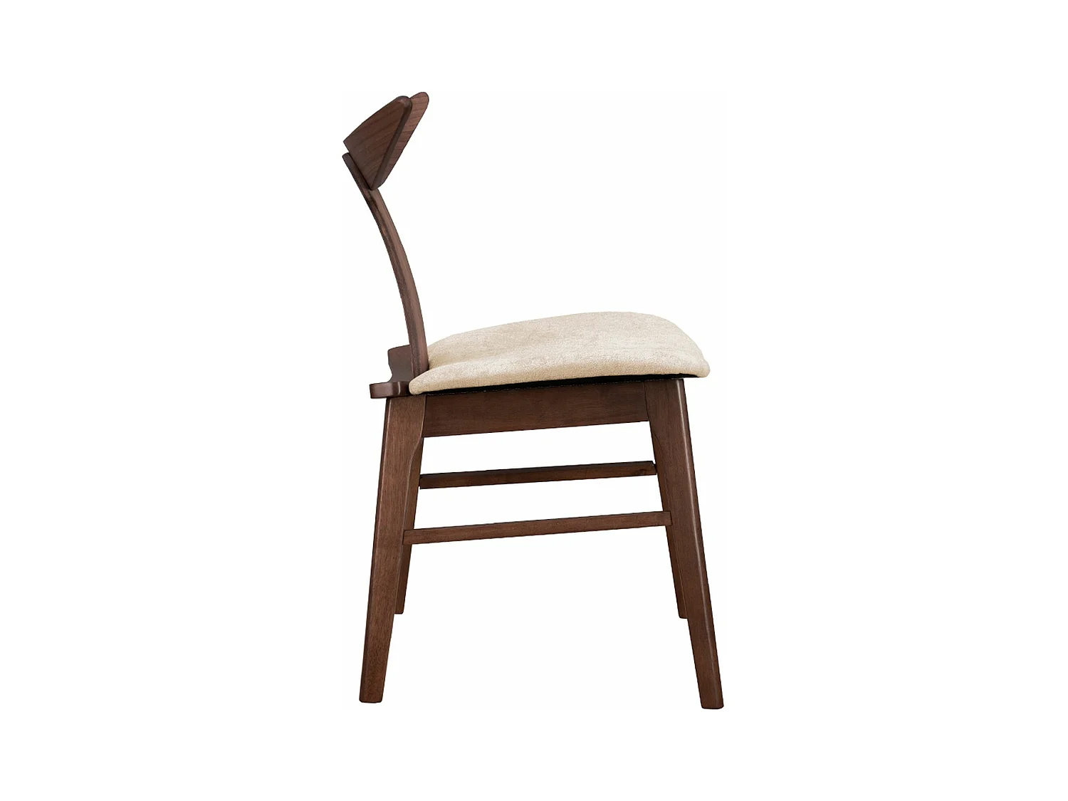 Chaise en bois - noyer/latte - HENRICO