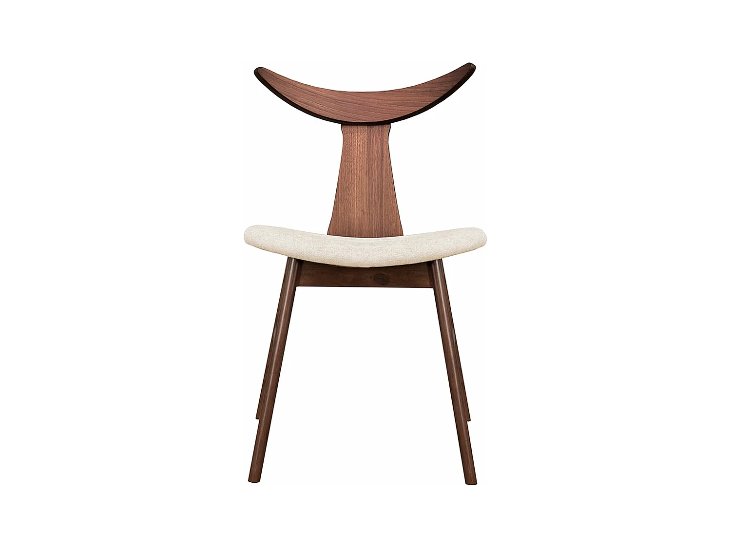 Chaise en bois - noyer/latte - HENRICO