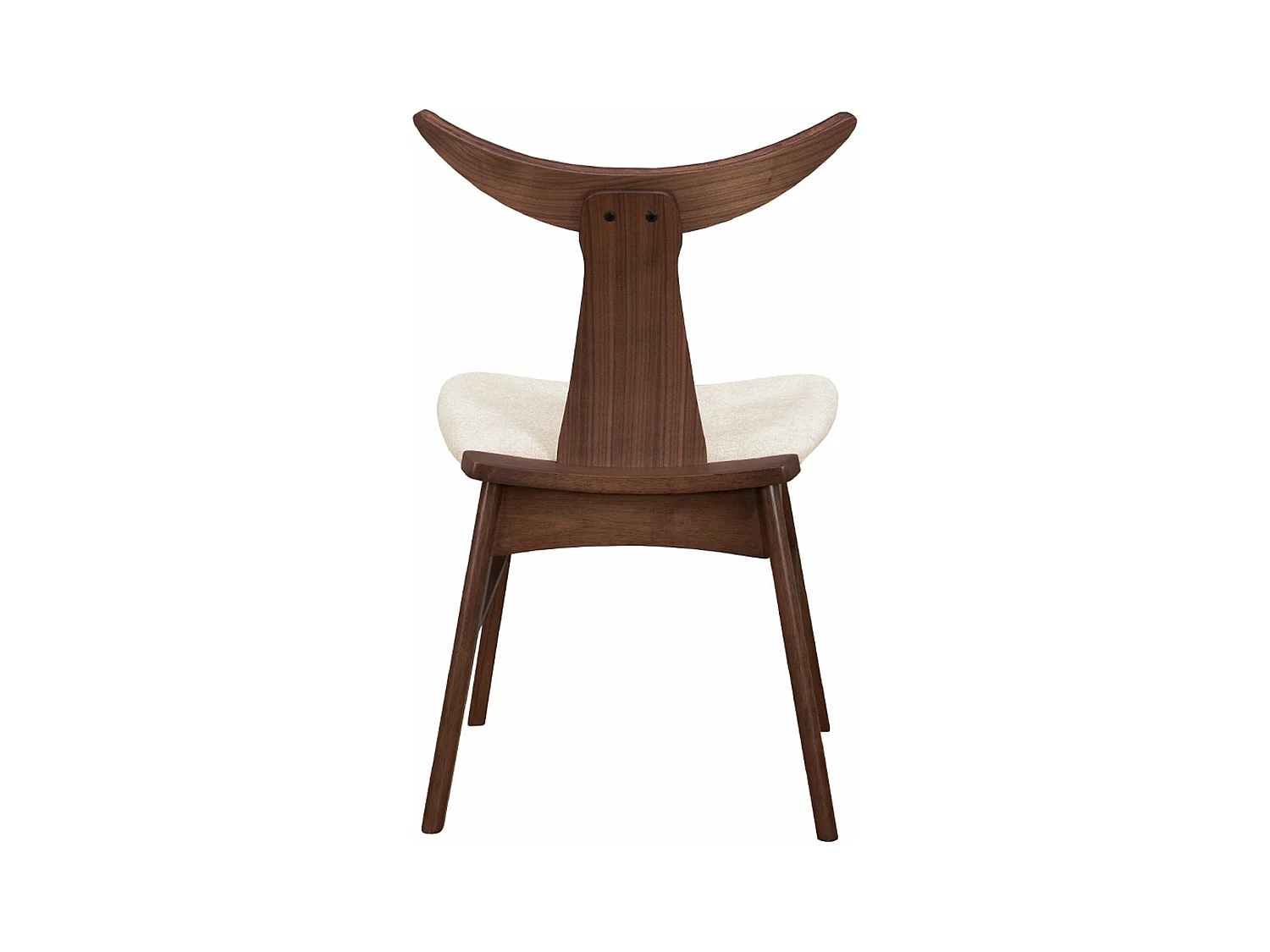 Chaise en bois - noyer/latte - HENRICO